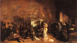 Gustave Courbet Teh Painter's Studio; A Real Allegory